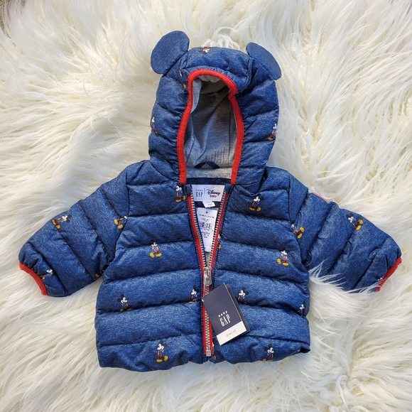 New baby GAP Mickey Mouse down coat jacket disney